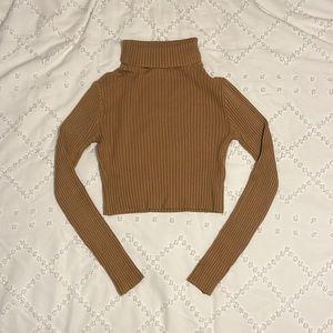 Cozy Cropped Turtleneck Sweater